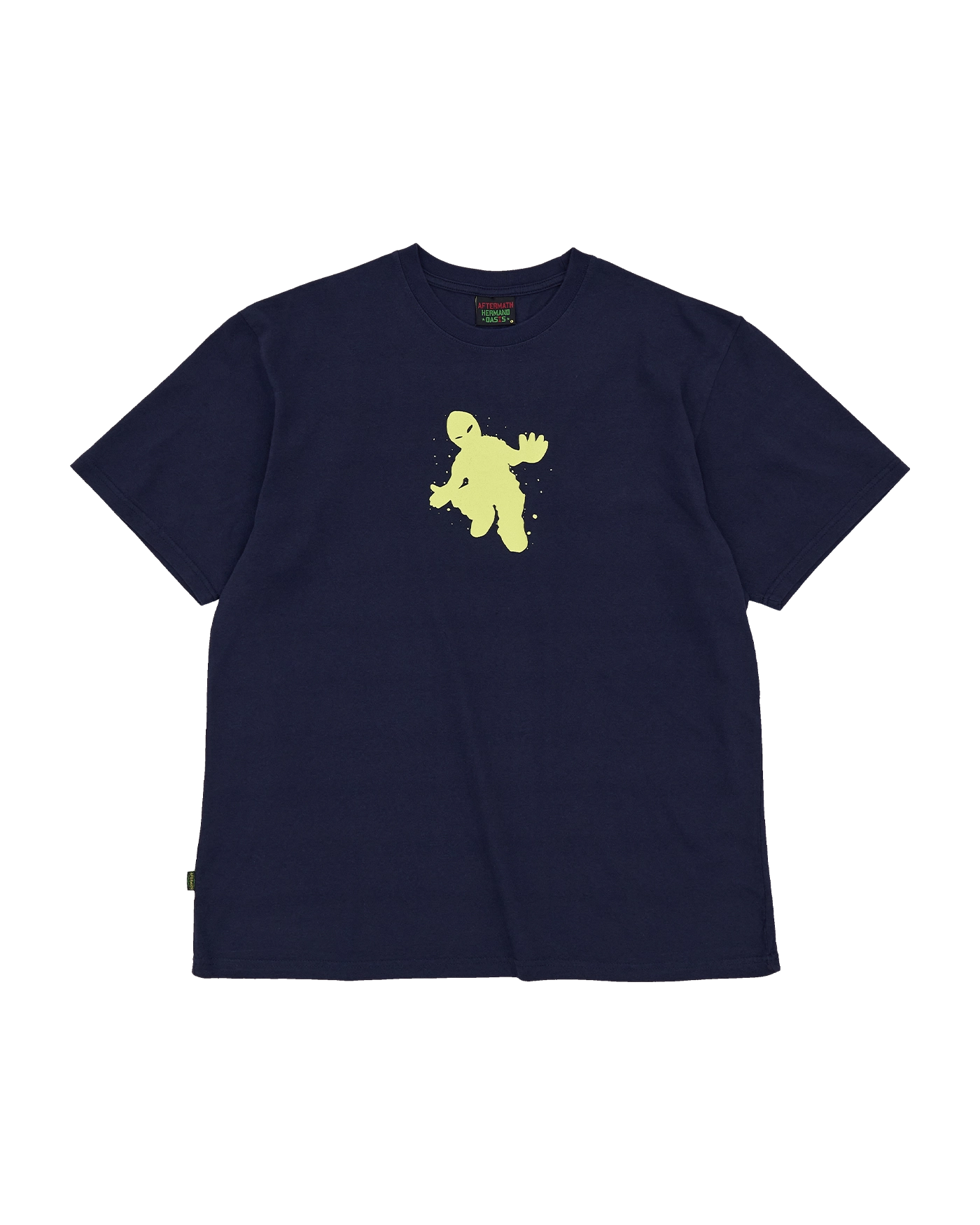 AFTERMATH PIG DYED DOODLE AIM LOGO TEE